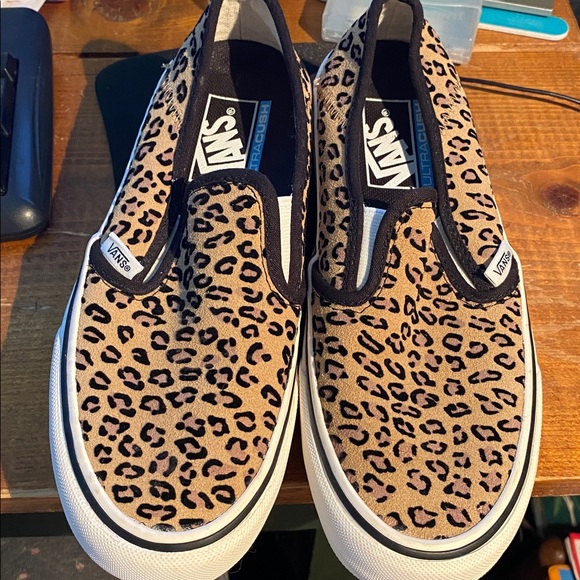 Vans Shoes - Vans Asher Deluxe Classic Leopard Cheetah Skate Sneaker Shoe SZ Women 6.5 Men 5